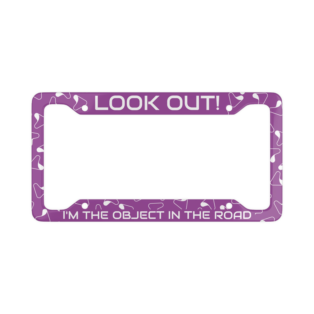 Object in the Road License Frame